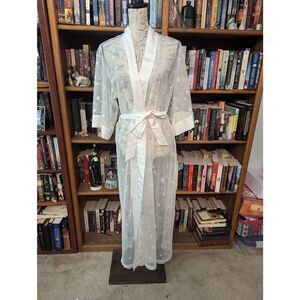 INC International Concepts Intimates Women’s Medium Sheer Belted Robe Sleepwear